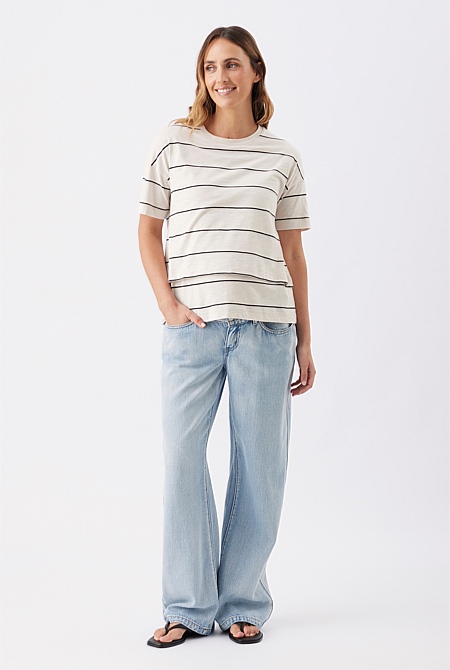 Billie Elastic Waist Maternity Jean