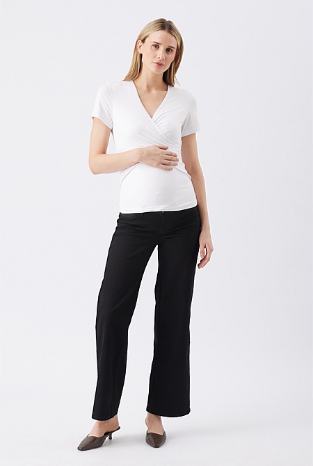 Kyle Wide Leg Maternity Jean