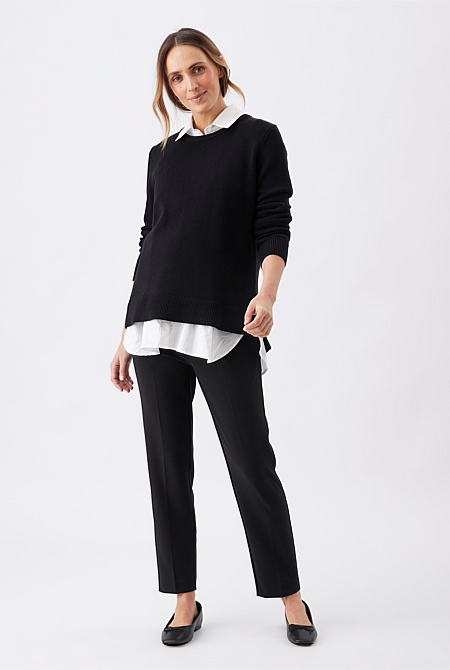 Alexa Classic Crop Maternity Pant
