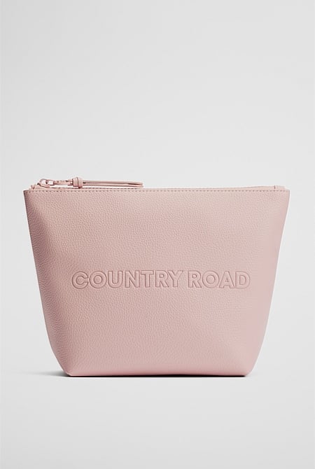 Branded Detail Tri Cosmetic Bag