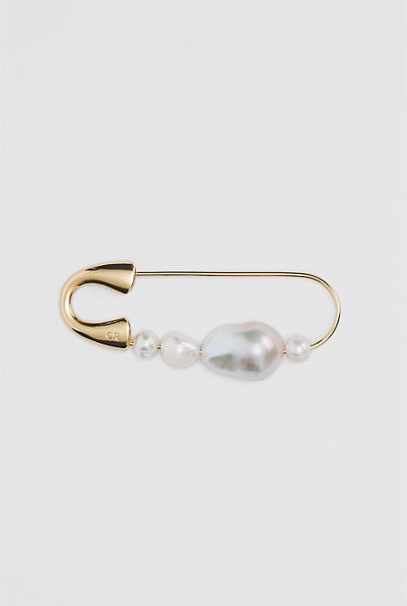 Lila Freshwater Pearl Brooch