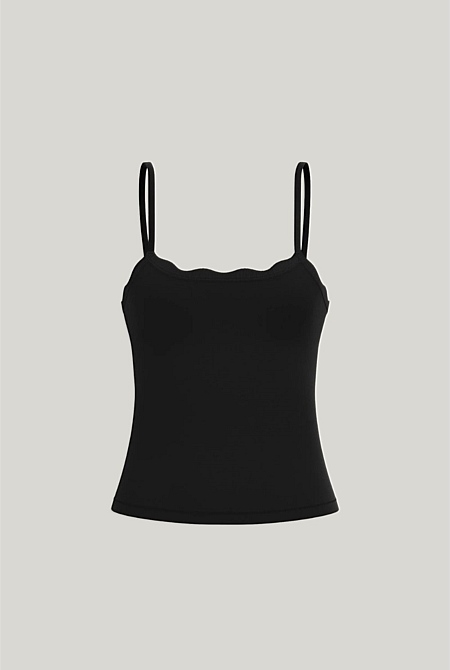Leakproof Scallop Maternity Cami