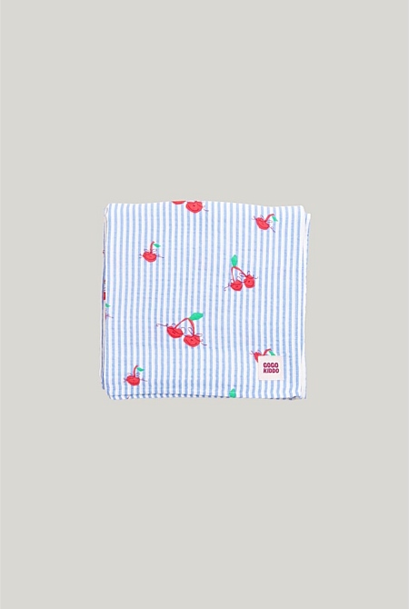 Light And Breathable Muslin Swaddle Wrap - Cherry Chic