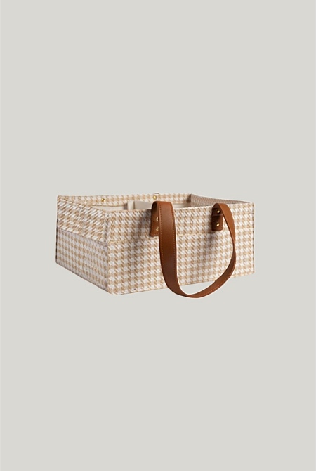 Mini Houndstooth Tan