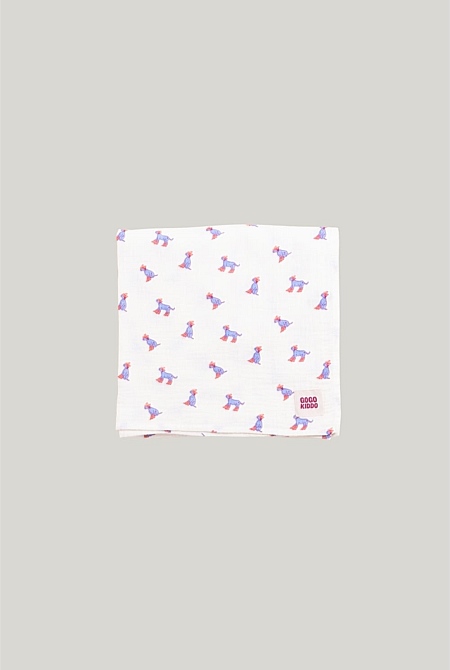 Light And Breathable Muslin Swaddle Wrap - Yeehaw Dog