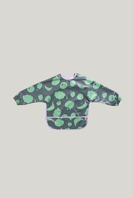 All-covered Smock Bib - Fruit Salad Green