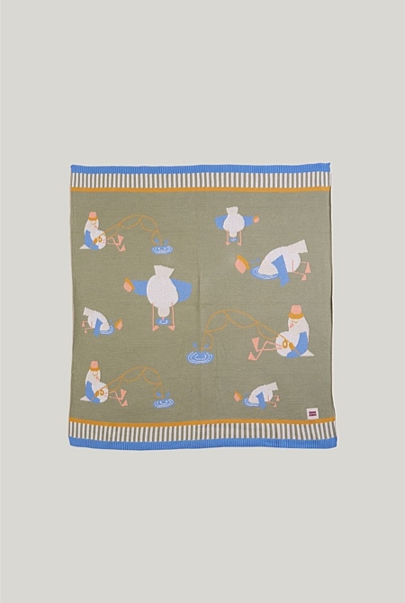 Cosy Baby Blanket - Gulls Gone Fishing