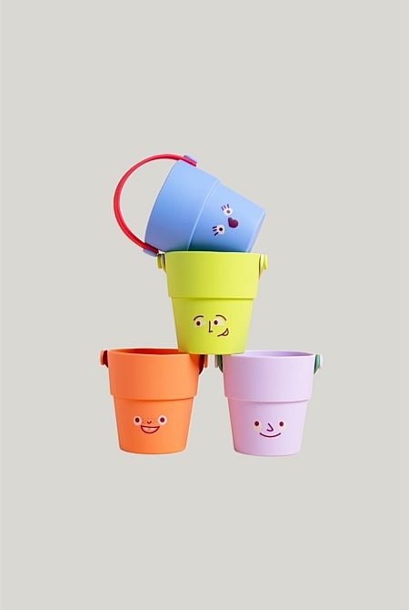 Bath Toy Set - Very Fun Holey Buckets