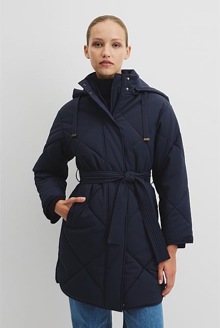 Longline Puffer Coat