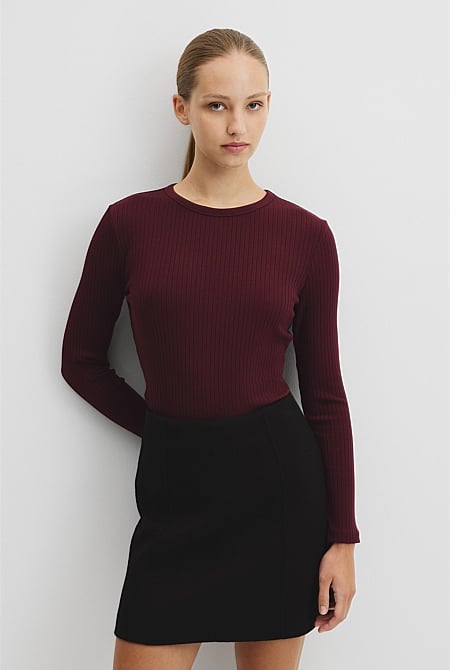 Long Sleeve Rib Top