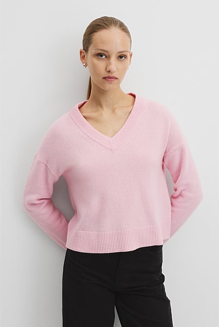 V-Neck Merino Knit
