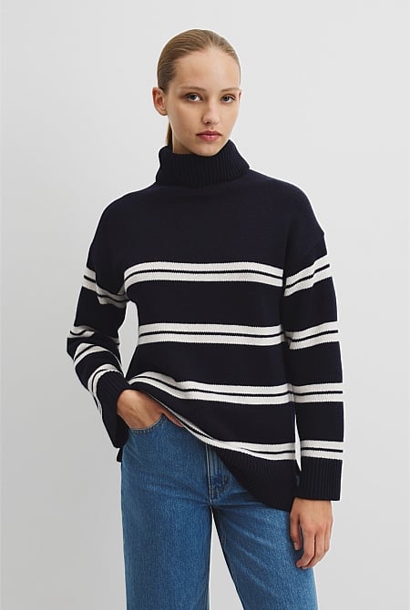 Longline Stripe Knit