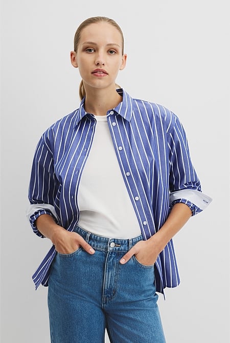 Australian Cotton Classic Stripe Shirt