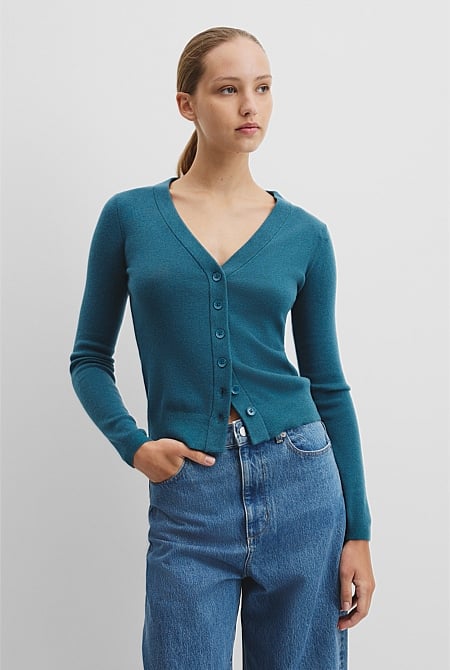 Wool Silk Cardigan