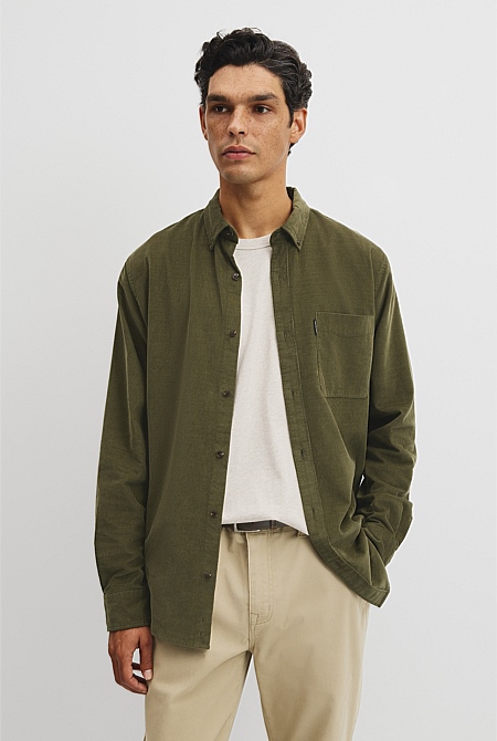 Regular Fit Corduroy Shirt