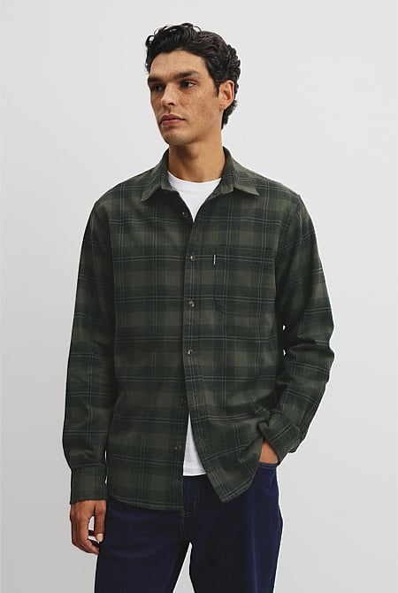 Regular Fit Flannel Check Shirt