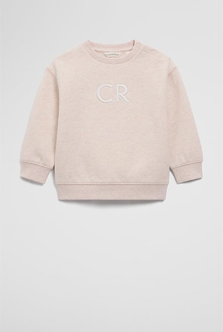 Oversized Australian Cotton CR Logo Sweat