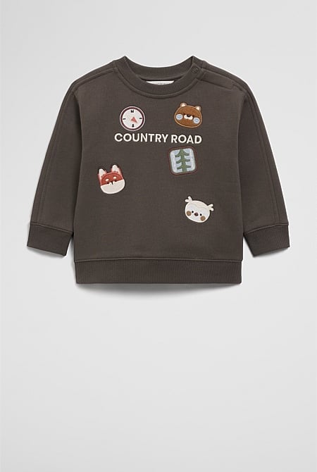 Organically Grown Cotton Woodlands Logo Sweat