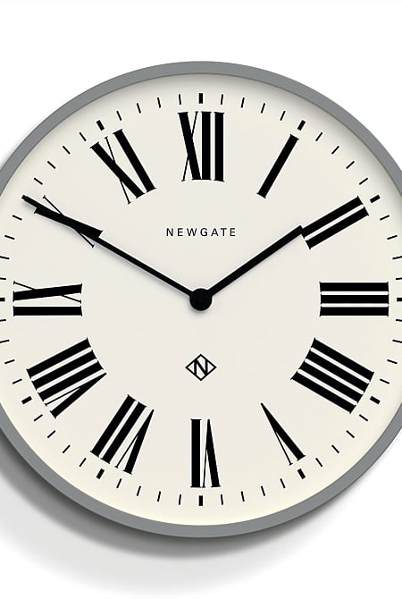 Number Three Clock - Italian Grey