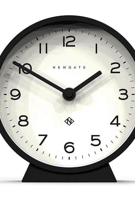 M Mantel Clock - Cave Black