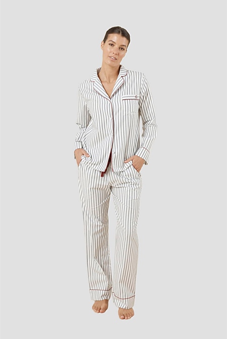 Octavia Cotton Stripe Pj Set