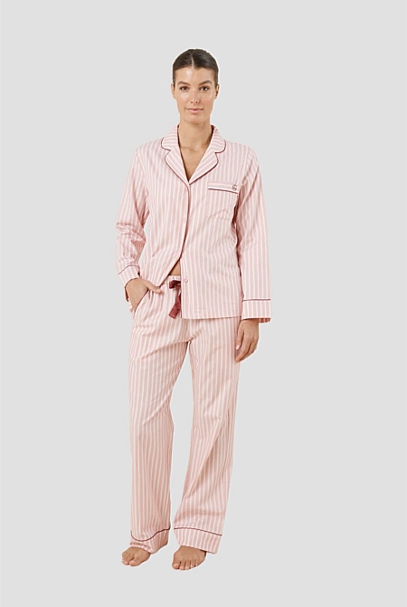 Octavia Cotton Stripe Pj Set