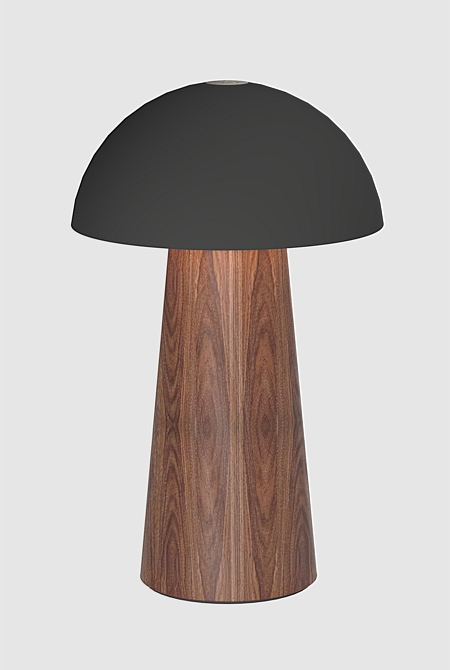 Bello Portable Rechargeable Lamp Black Wood