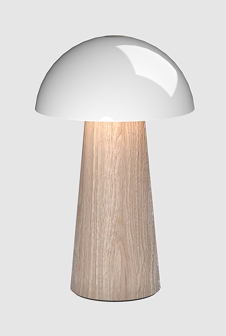 Bello Portable Rechargeable Lamp, Light Wood