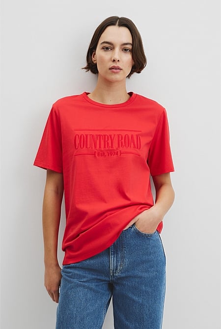 Australian Cotton Heritage Embroidered T-Shirt