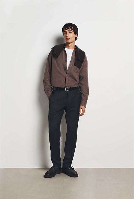Regular Fit Brushed Cotton Shirt