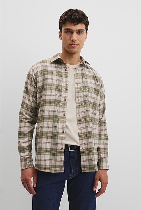 Regular Fit Flannel Check Shirt