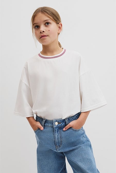 Teen Australian Cotton Short Sleeve Oversized T-Shirt