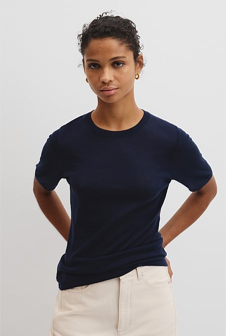 Short Sleeve Knit Tee
