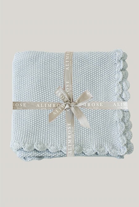Mini Moss Stitch Baby Blanket