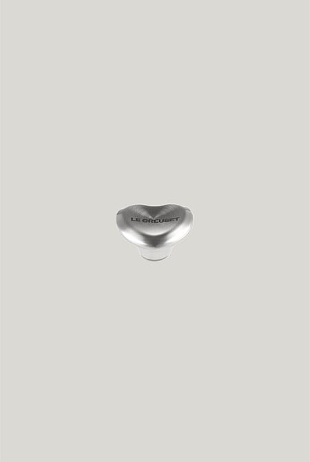 Stainless Steel Heart Knob Blister Pack