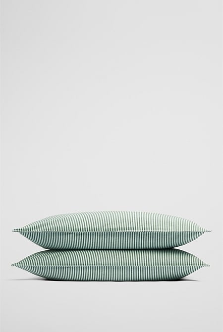 Brae Australian Cotton Stripe Standard Pillowcase Pair