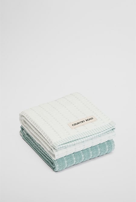 Mira  Australian Cotton Tea Towel Pack Of 2