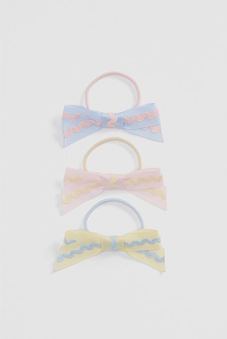 Ric Rac Bow Pack Of 3