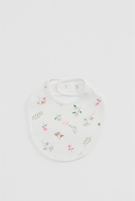 Organically Grown Cotton Blend Pointelle Bib