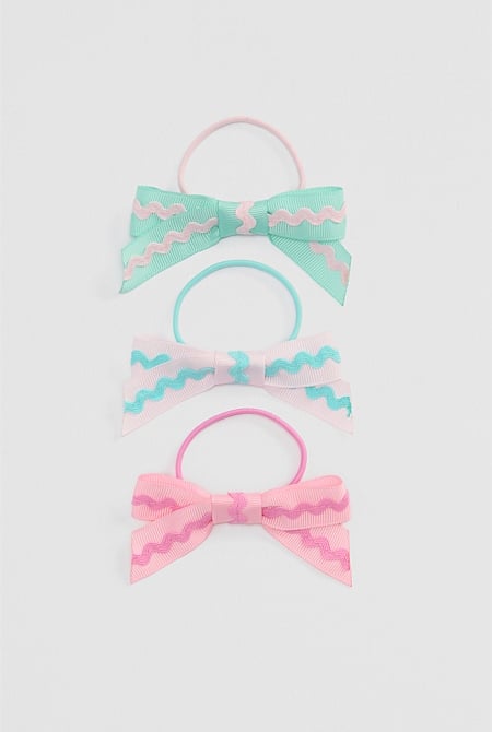 Ric Rac Bow Pack Of 3