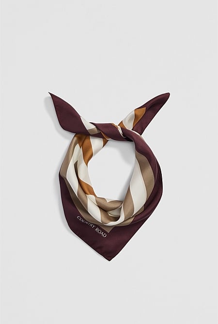 Silk Stripe Scarf