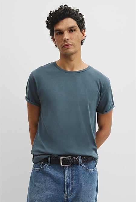Australian Cotton Longline Garment Dye T-Shirt