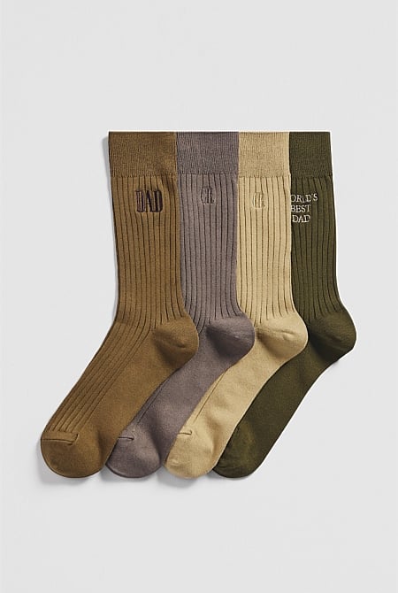CR Dad Sock Pack Of 4