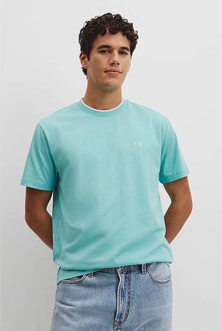 Australian Cotton CR Logo Tipped T-Shirt