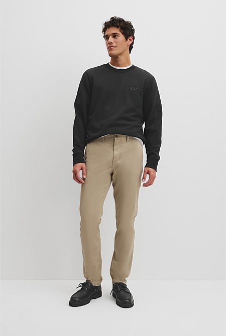 Australian Cotton Tapered Fit Stretch Chino