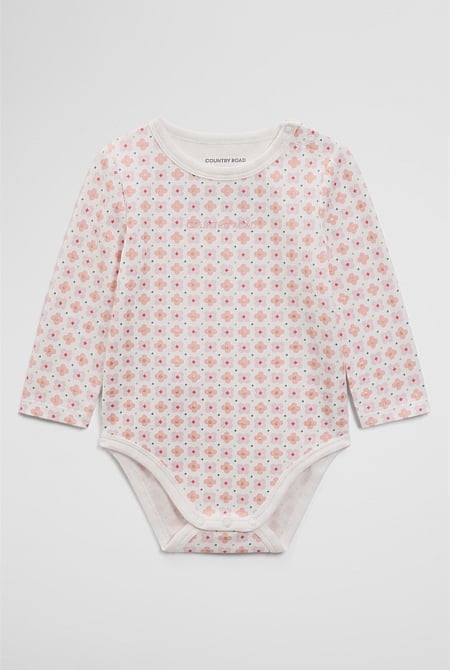 Long Sleeve Pointelle Frill Bodysuit