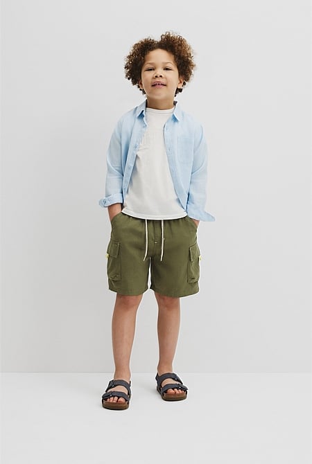 Contrast Cargo Pant Straight