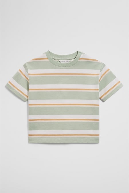 Oversized Stripe Short Sleeve T-Shirt