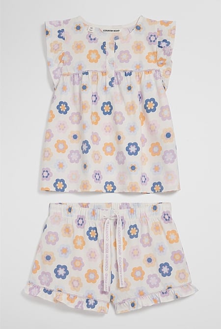Short Sleeve Frill Sleep Set