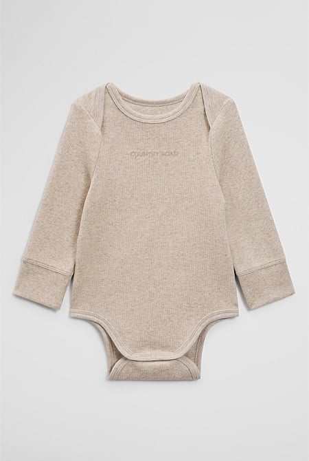 Long Sleeve Envelope Rib Bodysuit